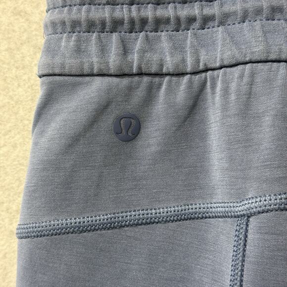 Lululemon Softstreme High Rise Pant Regular Pitch Blue Yoga Athleisure Size 12 - Picture 6 of 9
